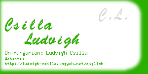 csilla ludvigh business card